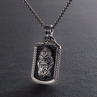 Срібний кулон "Бог Одін" 291