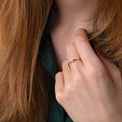 Помолвочное золотое кольцо с бриллиантом кб0403z от ювелирного магазина Оникс - 4