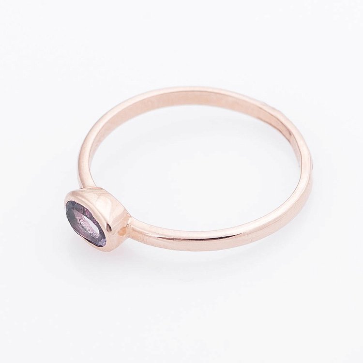 Золотое кольцо с аметистом 02-1434.3.1240 от ювелирного магазина Оникс - 2