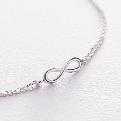 Золотий браслет "Нескінченність" б04689 №3