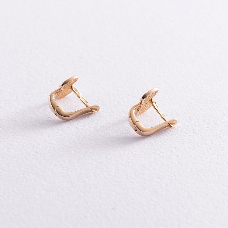 Детские сережки из золота "Бантики" с03214 от ювелирного магазина Оникс - 2