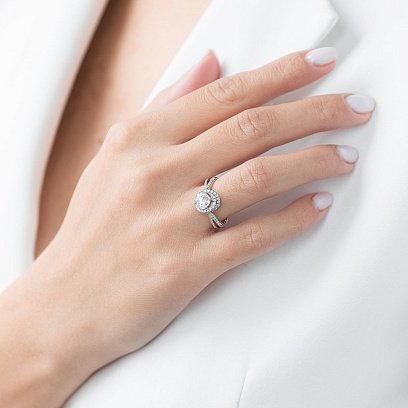 Золотое кольцо с бриллиантами кб0227 №2