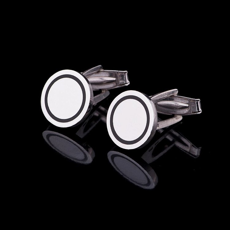 Запонки з емаллю 25031 від ювелірного магазину Онікс