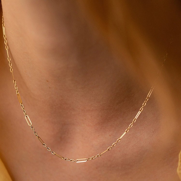 Кольє - ланцюжок у жовтому золоті кол02386 від ювелірного магазину Онікс - 5