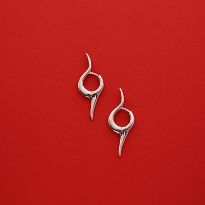 Срібні сережки "Florence" 123391 №9