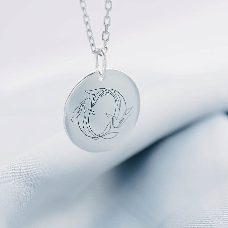 Серебряный кулон "Стихия воды" 133090ст от ювелирного магазина Оникс - 3