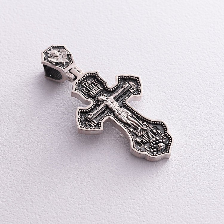 Православный крест "Распятие Христово. Св. Николай Чудотворец" кд-9 от ювелирного магазина Оникс - 3