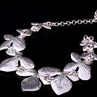 Серебряное колье "Цветочки" 18011 от ювелирного магазина Оникс - 2