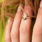 Кольцо "Лунница" в красном золоте к07378 от ювелирного магазина Оникс - 2