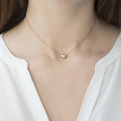 Золоте кольє "Серце" кол01186 №4