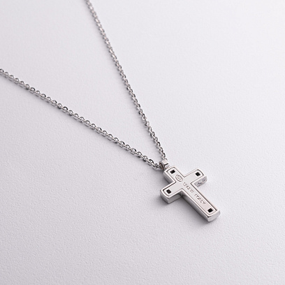 Мужское серебряное колье "Крест" Zancan EXC461L №4