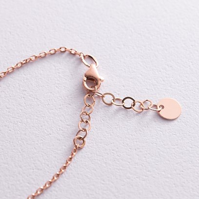 Браслет "Монетка" в красном золоте (возможна гравировка) б04918 №4