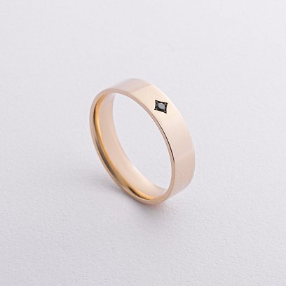 Обручка з діамантом (жовте золото) 242421622