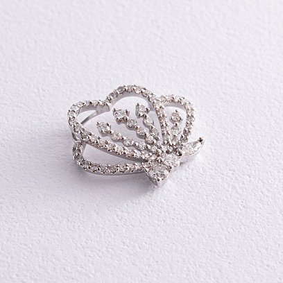 Золота підвіска "Метелик" з діамантами пкит279 №5