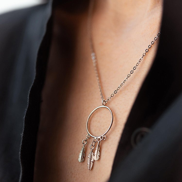 Срібне кольє "Ловець снів" 18835 від ювелірного магазину Онікс - 1