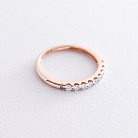 Золотое кольцо с бриллиантами к100057 от ювелирного магазина Оникс - 2