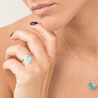 Серебряное кольцо "Сердечка с эмалью" 112056 от ювелирного магазина Оникс - 5