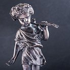 Серебряная фигура ручной работы "Мальчик с виноградной лозой" сер00101м от ювелирного магазина Оникс - 2