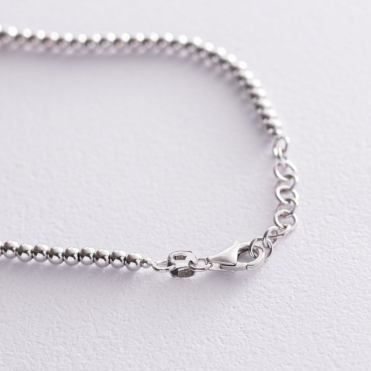 Золотий браслет з кульками (фіаніти) б03581 від ювелірного магазину Онікс - 3