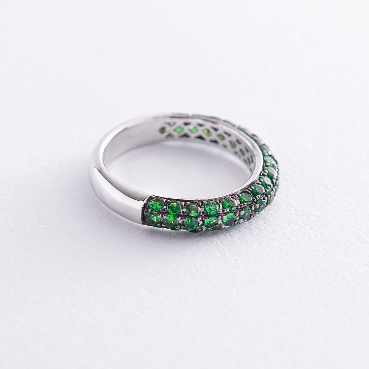 Золотое кольцо (демантоид) кб0247sth от ювелирного магазина Оникс - 2