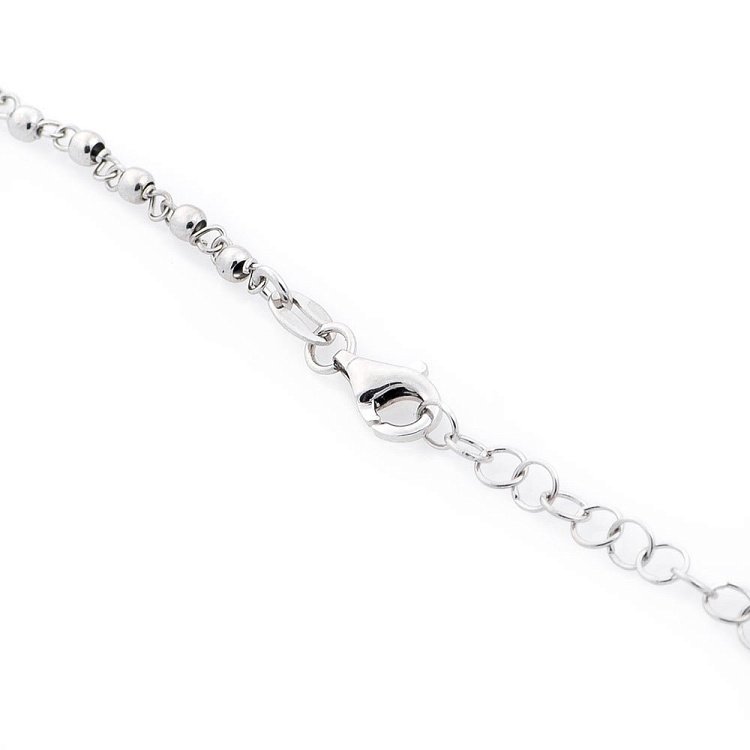 Срібне кольє "Сердечко" (родій) 18596 від ювелірного магазину Онікс - 2