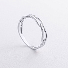 Кольцо "Цепочка" в белом золоте к08511 от ювелирного магазина Оникс