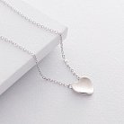 Срібне кольє з сердечком 18751 от ювелирного магазина Оникс - 1