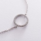 Срібний браслет "Кругообіг" з фіанітами 141530 от ювелирного магазина Оникс - 1