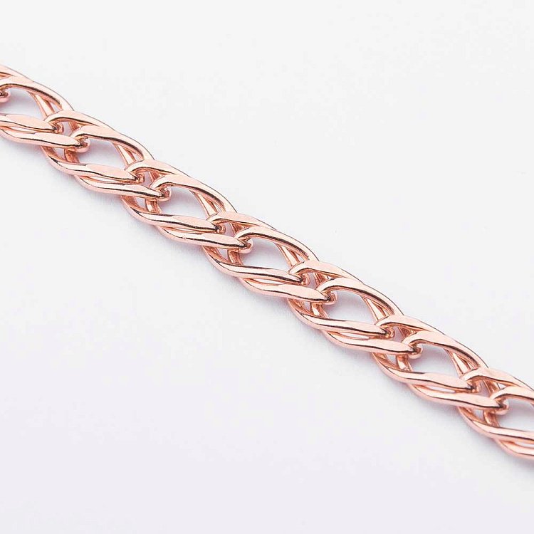 Золотой браслет плетение Двойной ромб б00291 от ювелирного магазина Оникс - 1