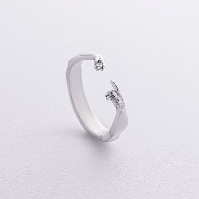 Серебряное кольцо "Сотворение Адама" (Микеланджело) 7236род №3