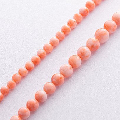 Бусы из коралла (золотая застежка) бус014к №6