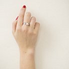 Серебряное кольцо с фианитом 111350 от ювелирного магазина Оникс - 2