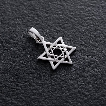 Золотий кулон "Зірка Давида" п03292 №3