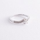Золотое помолвочное кольцо с бриллиантами к252са от ювелирного магазина Оникс - 2