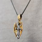Серебряная подвеска "Ангел" с позолотой 132226 от ювелирного магазина Оникс - 3