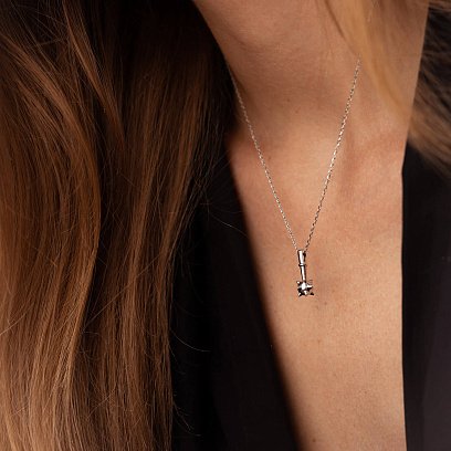 Кольє "Булава" у білому золоті кол02251 №6