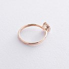 Золотое помолвочное кольцо с фианитами к06606 от ювелирного магазина Оникс - 2