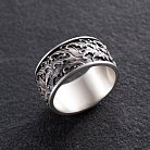 Серебряное кольцо "Японская волна" 7026 от ювелирного магазина Оникс - 12