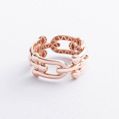 Каблучка "Фантазія" у червоному золоті к08467 №3