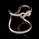 Золотое женское кольцо "Бесконечность" к03286 от ювелирного магазина Оникс - 9