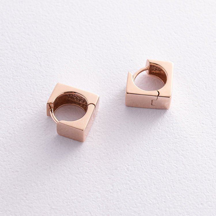 Серьги "Риск" в красном золоте с08460 от ювелирного магазина Оникс - 6