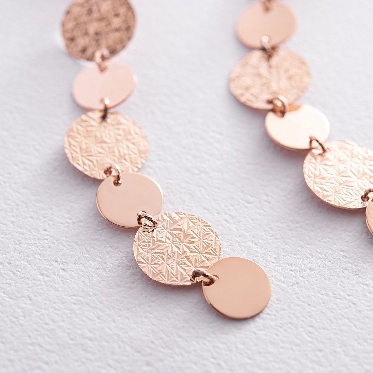 Золоті сережки "Монетки" с07866 від ювелірного магазину Онікс - 2