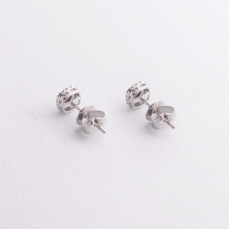 Золотые серьги - пусеты (бриллианты) сб0643ca от ювелирного магазина Оникс - 2