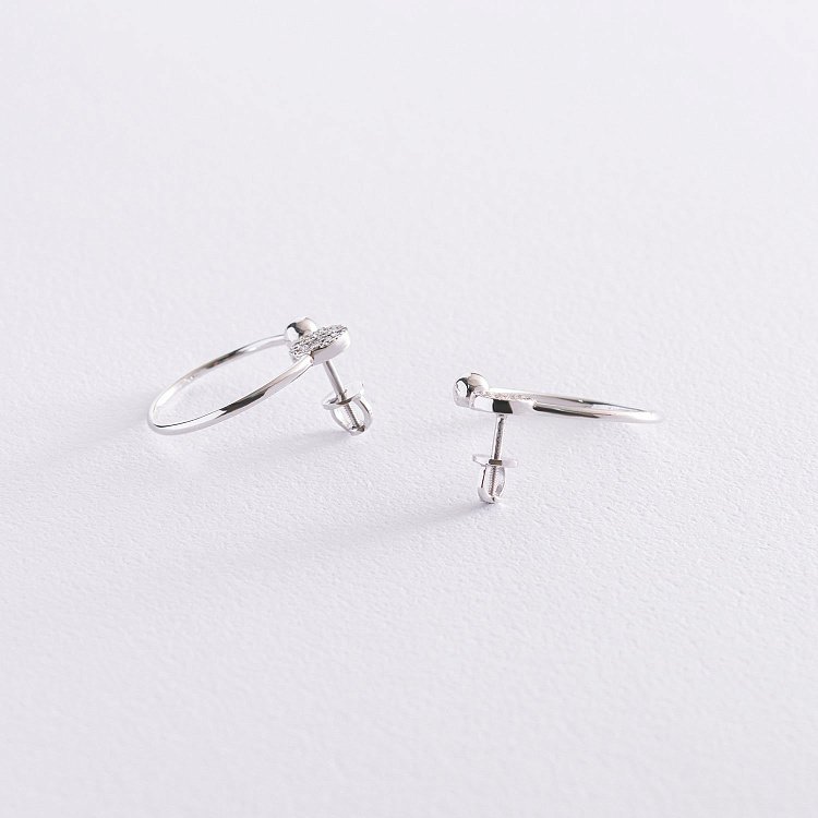 Золоті сережки "Моніка" з діамантами сб0486м від ювелірного магазину Онікс - 5