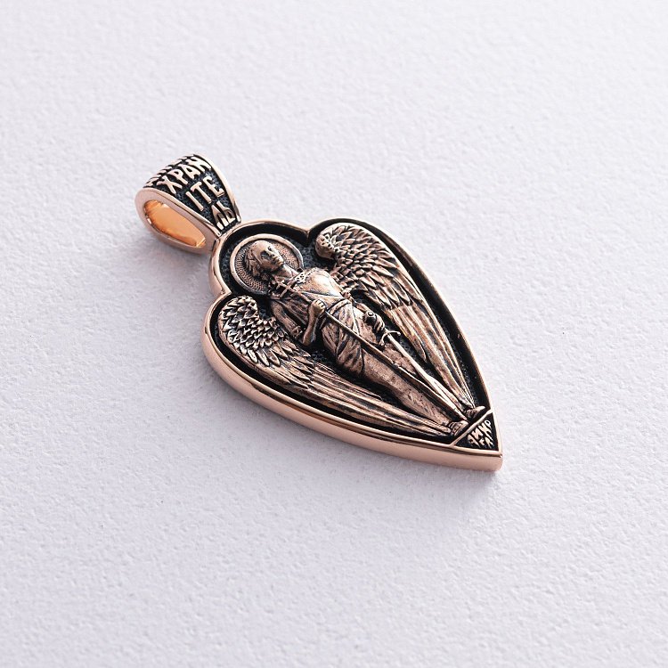 Золота підвіска "Ангел Хранитель" п01407 від ювелірного магазину Онікс - 3