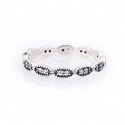 Серебряное кольцо с фианитами 111853 от ювелирного магазина Оникс