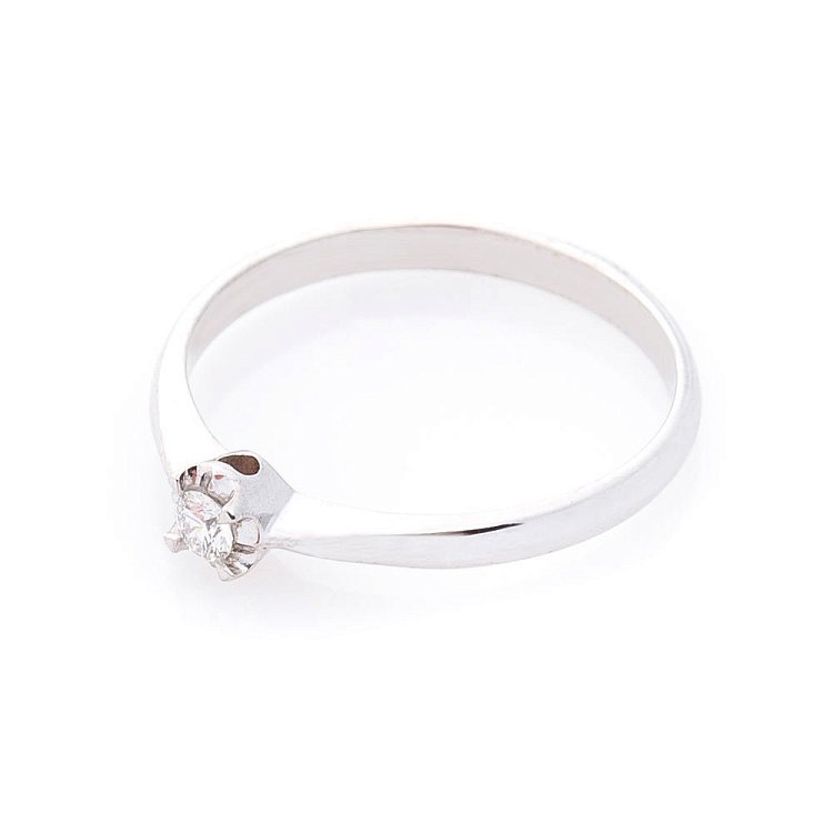 Золотое помолвочное кольцо с бриллиантом ERDH65 от ювелирного магазина Оникс - 1