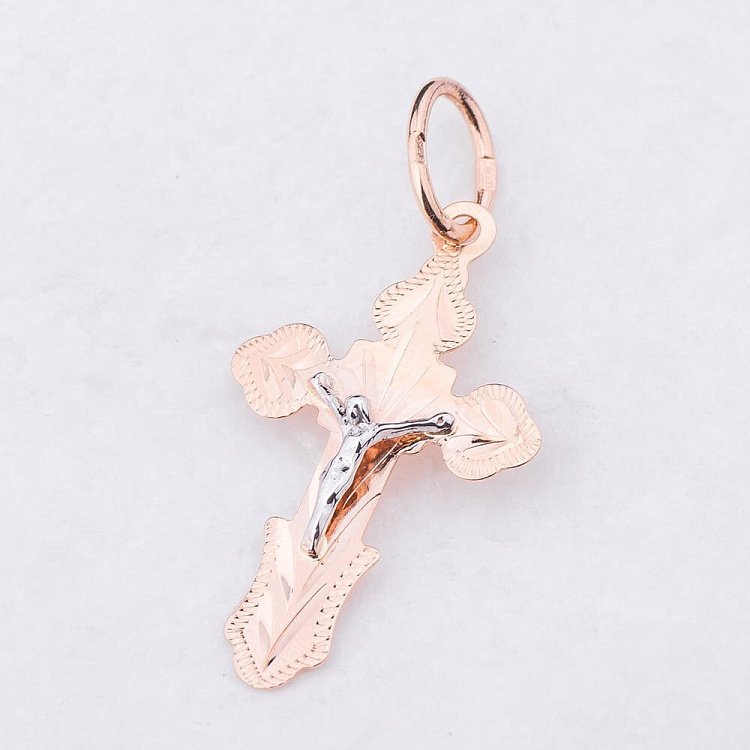 Детский золотой православный крестик п01630 от ювелирного магазина Оникс - 2