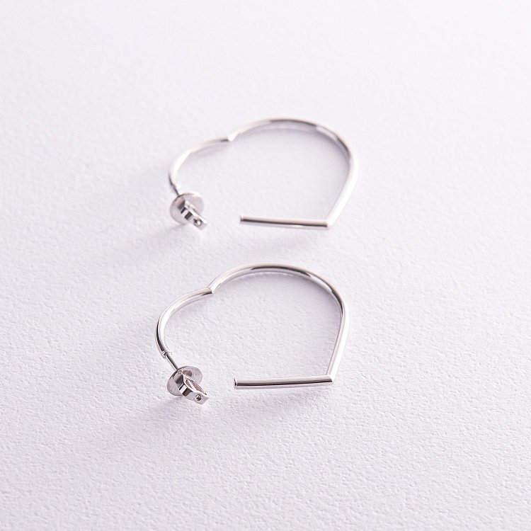 Золоті сережки - пусети "Сердечка" с07981 від ювелірного магазину Онікс - 5