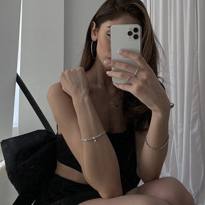 Золота каблучка з кульками к06121 №8